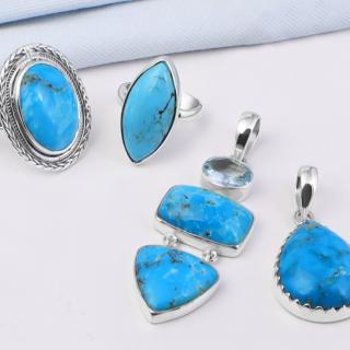 Genuine Sterling Silver Turquoise Jewelry From Rananjay Exports
